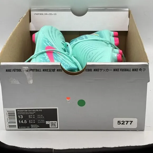 Nike Phantom Luna II Academy LV8 FG/MG Soccer Cleats FJ2561-300 Mens Sz 13 - Picture 9 of 9